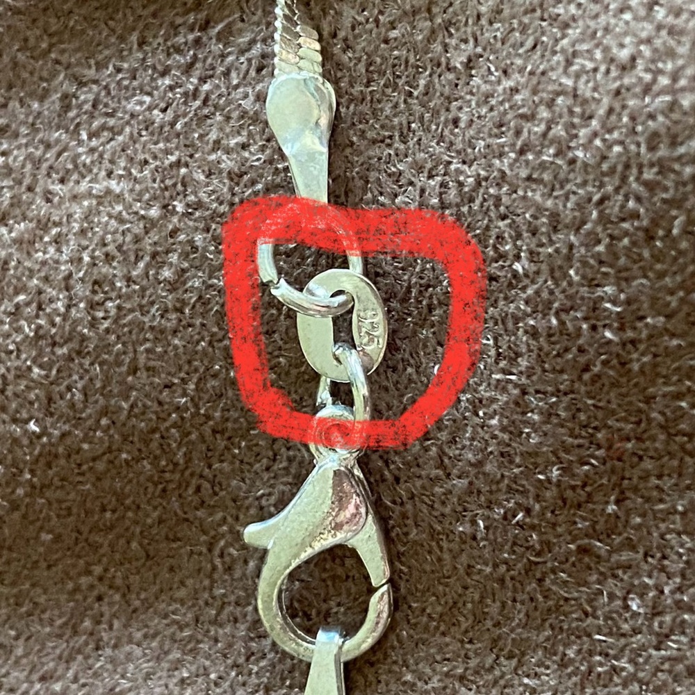 Sterling Silver Stamped 925 Wave/Rope Chain. New - Picture 7 of 7